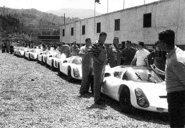 Attente du dpart de la Targa Florio 1967